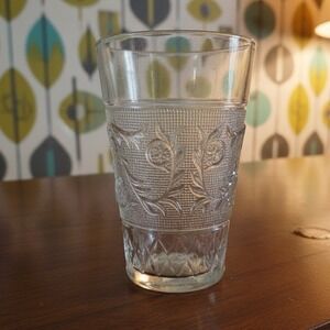 Duncan & Miller Sandwich Clear Tumbler, Vintage Flat Iced Tea Glass, Replacement
